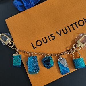 Monogram and Gold Huge Keychain/Bag charm 🔥